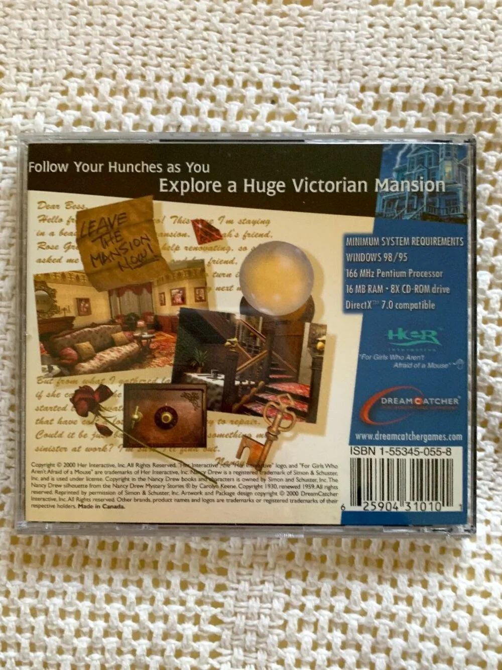 Nancy Drew Message in a Haunted Mansion Game (CD)